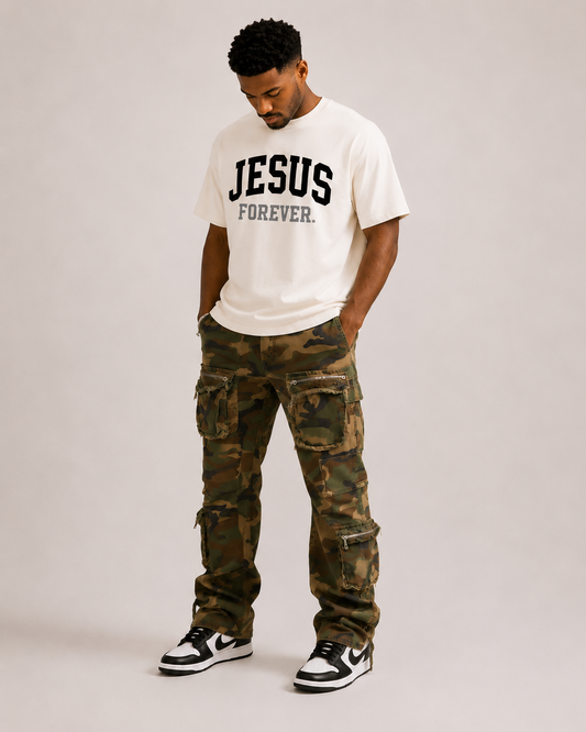Jesus Forever Authentic Tee Black