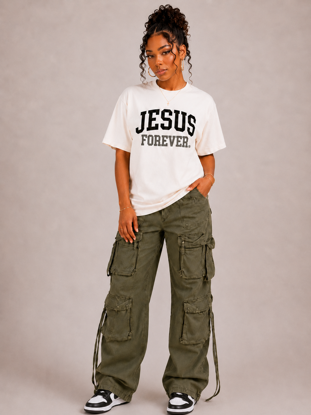Jesus Forever Authentic Tee Black